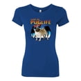 thumbnail image 1 of Wild Bobby, Cute Pug Life Living, Animal Lover, Women Slim Fit Junior Tee, Royal, XX-Large, 1 of 4