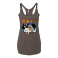 thumbnail image 1 of Wild Bobby, Cute Pug Life Living, Animal Lover, Women Tri-Blend Racerback Tank Top, Brown, Small, 1 of 4