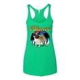 thumbnail image 1 of Wild Bobby, Cute Pug Life Living, Animal Lover, Women Tri-Blend Racerback Tank Top, Envy, X-Large, 1 of 4