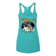 thumbnail image 1 of Wild Bobby, Cute Pug Life Living, Animal Lover, Women Tri-Blend Racerback Tank Top, Tahiti Blue, Medium, 1 of 4