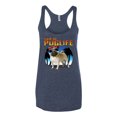 thumbnail image 1 of Wild Bobby, Cute Pug Life Living, Animal Lover, Women Tri-Blend Racerback Tank Top, Vintage Navy, Medium, 1 of 4