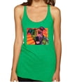 thumbnail image 1 of Wild Bobby, Cute Smiling Neon Pitbull Dog Breed Dog Lover Tri-Blend Racerback Tank Top, Envy, Small, 1 of 3