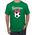 thumbnail image 1 of Wild Bobby, Cute Soccer Mom Ribbon Soccer Ball Gift Sports, Mother's Day, Men Graphic T-Shirt, Kelly, Large, 1 of 3