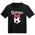 thumbnail image 1 of Wild Bobby, Cute Soccer Ribbon Soccer Ball Youth T-Shirt, 1 of 3