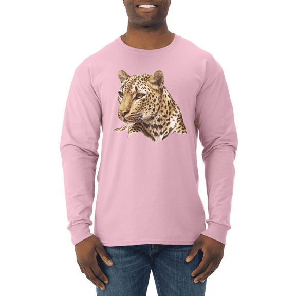 Wild Bobby, Cute Southeast African Cheetah Animal Lover Mens Long Sleeve Shirt
