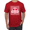 thumbnail image 1 of Wild Bobby Cute Trippy Peace Heart Valentine's Day Peace Hipster Vibes Men Tee, 1 of 6