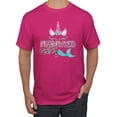 thumbnail image 1 of Wild Bobby, Cute Unicorn Mermaid Vibes Children Girl Birthday, Streetwear, Men's Graphic Tees, Fuschia, X-Large, 1 of 3