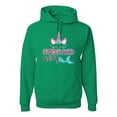 thumbnail image 1 of Wild Bobby, Cute Unicorn Mermaid Vibes Children Girl Birthday, Streetwear, Unisex Graphic Hoodie Sweatshirt, Kelly, 3XL, 1 of 3