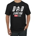 thumbnail image 1 of Wild Bobby, Dad I Love You 3000 Endgame Superhero Gift Idea, Father's Day, Men Graphic Tee, Black, 5X-Large, 1 of 4