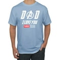 thumbnail image 1 of Wild Bobby, Dad I Love You 3000 Endgame Superhero Gift Idea, Father's Day, Men Graphic Tee, Light Blue, X-Large, 1 of 4