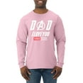 thumbnail image 1 of Wild Bobby, Dad I Love You 3000 Endgame Superhero Gift Idea, Father's Day, Men Long Sleeve Shirt, Light Pink, Large, 1 of 4