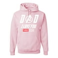 thumbnail image 1 of Wild Bobby, Dad I Love You 3000 Endgame Superhero Gift Idea, Father's Day, Unisex Graphic Hoodie Sweatshirt, Light Pink, Medium, 1 of 4