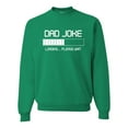 thumbnail image 1 of Wild Bobby, Dad Joke Loading Hilarious Funny Dad Granpa Daddy Fathers Day Gift | Mens Father's Day Crewneck Graphic Sweatshirt, Kelly, 2XL, 1 of 4