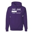 thumbnail image 1 of Wild Bobby, Dad Joke Loading Hilarious Funny Dad Granpa Daddy Fathers Day Gift | Mens Father's Day Hooded Sweatshirt Graphic Hoodie, Purple, X-Large, 1 of 4