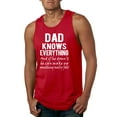 thumbnail image 1 of Wild Bobby,Dad Knows Everything Know It All Funny Men, Father's Day, Tees, Father's Day, Men Graphic Tank Top, Red, Medium, 1 of 3