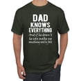 thumbnail image 1 of Wild Bobby,Dad Knows Everything Know It All Funny Men, Father's Day, Tees, Father's Day, Men Graphic Tees, Forest Green, 3XL, 1 of 3