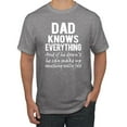 thumbnail image 1 of Wild Bobby,Dad Knows Everything Know It All Funny Men, Father's Day, Tees, Father's Day, Men Graphic Tees, Heather Grey, 4XL, 1 of 3