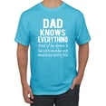 thumbnail image 1 of Wild Bobby,Dad Knows Everything Know It All Funny Men, Father's Day, Tees, Father's Day, Men Graphic Tees, Light Turquoise, X-Large, 1 of 3
