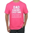 thumbnail image 1 of Wild Bobby,Dad Knows Everything Know It All Funny Men, Father's Day, Tees, Father's Day, Men Graphic Tees, Neon Pink, X-Large, 1 of 3