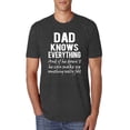 thumbnail image 1 of Wild Bobby,Dad Knows Everything Know It All Funny Men, Father's Day, Tees, Father's Day, Men Premium Tri Blend Tees, Vintage Black, Medium, 1 of 3