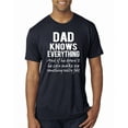 thumbnail image 1 of Wild Bobby,Dad Knows Everything Know It All Funny Men, Father's Day, Tees, Father's Day, Men Premium Tri Blend Tees, Vintage Navy, 2XL, 1 of 3