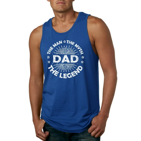 Wild Bobby,Dad Man Myth Legend Funny Dad Uncle Papa Granpa Dad Gift, Father's Day, Men Graphic Tank Top, Royal, 3XL