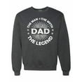 thumbnail image 1 of Wild Bobby,Dad Man Myth Legend Funny Dad Uncle Papa Granpa Dad Gift, Father's Day, Unisex Crewneck Graphic Sweatshirt, Heather Black, 2XL, 1 of 3
