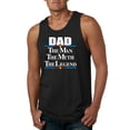 thumbnail image 1 of Wild Bobby,Dad The Man The Myth The Legend Best Daddy Father Gift, Father's Day, Men Graphic Tank Top, Black, Large, 1 of 3