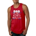 thumbnail image 1 of Wild Bobby,Dad The Man The Myth The Legend Best Daddy Father Gift, Father's Day, Men Graphic Tank Top, Red, X-Large, 1 of 3