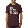 thumbnail image 1 of Wild Bobby, Dad The Man The Myth The Legend Father's Day Mens Premium Tri Blend Tee, Cardinal, Small, 1 of 6