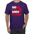 thumbnail image 1 of Wild Bobby,Dad by Day Gamer by Night Funny Gaming Dad Gift, Father's Day, Men Graphic Tees, Purple, 3XL, 1 of 3