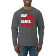 thumbnail image 1 of Wild Bobby,Dad by Day Gamer by Night Funny Gaming Dad Gift, Father's Day, Men Long Sleeve Shirt, Charcoal, Large, 1 of 3