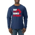 thumbnail image 1 of Wild Bobby,Dad by Day Gamer by Night Funny Gaming Dad Gift, Father's Day, Men Long Sleeve Shirt, Navy, Medium, 1 of 3