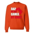 thumbnail image 1 of Wild Bobby,Dad by Day Gamer by Night Funny Gaming Dad Gift, Father's Day, Unisex Crewneck Graphic Sweatshirt, Orange, X-Large, 1 of 3
