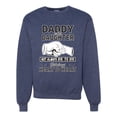 thumbnail image 1 of Wild Bobby,Daddy and Daughter Always Heart to Heart Daddys Girl Father Gift, Father's Day, Unisex Crewneck Graphic Sweatshirt, Vintage Heather Navy, 3XL, 1 of 3
