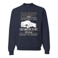 thumbnail image 1 of Wild Bobby,Daddy and Daughter Always Heart to Heart Daddys Girl Father Gift, Father's Day, Unisex Crewneck Graphic Sweatshirt, Navy, 2XL, 1 of 3