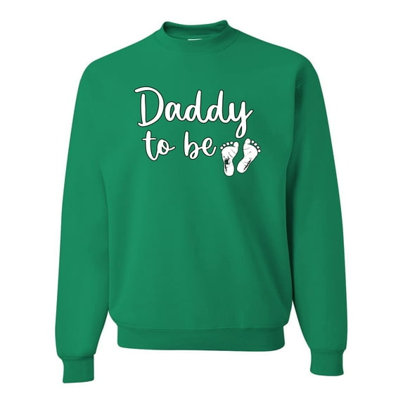 Wild Bobby, Daddy to Be Pregnancy Reveal Gift Parents to Be, Pop Culture, Unisex Crewneck Graphic Sweatshirt, Kelly, 5X-Large