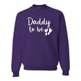 thumbnail image 1 of Wild Bobby, Daddy to Be Pregnancy Reveal Gift Parents to Be, Pop Culture, Unisex Crewneck Graphic Sweatshirt, Purple, Small, 1 of 3