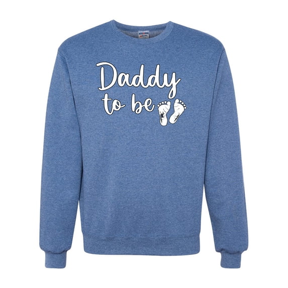 Wild Bobby, Daddy to Be Pregnancy Reveal Gift Parents to Be, Pop Culture, Unisex Crewneck Graphic Sweatshirt, Vintage Heather Blue, 3X-Large