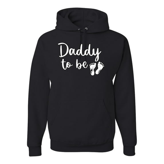 Wild Bobby, Daddy to Be Pregnancy Reveal Gift Parents to Be, Pop Culture, Unisex Graphic Hoodie Sweatshirt, Black, Small