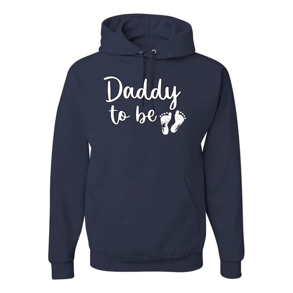 Wild Bobby, Daddy to Be Pregnancy Reveal Gift Parents to Be, Pop Culture, Unisex Graphic Hoodie Sweatshirt, Navy, 3X-Large