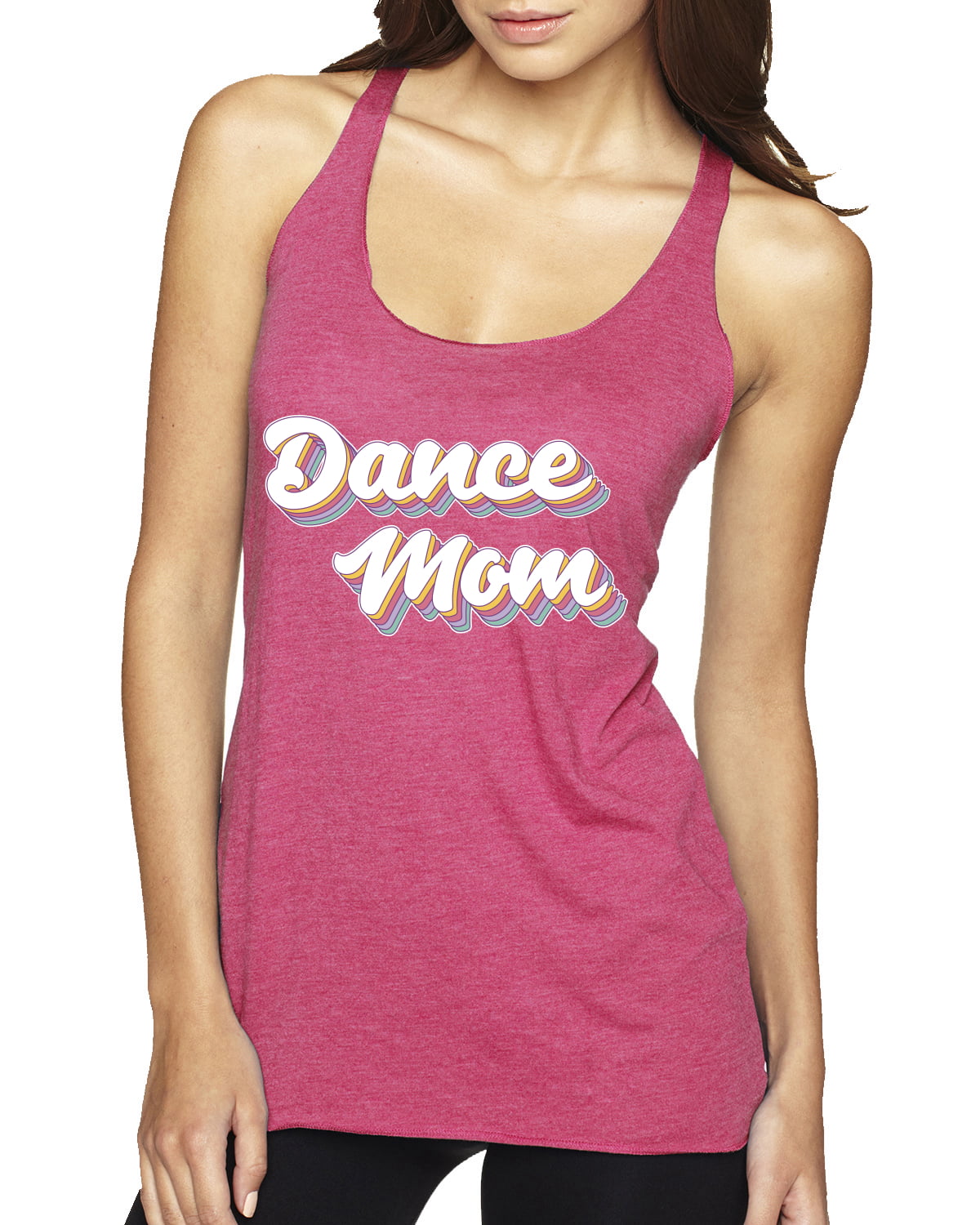 Wild Bobby Dance Mom Girl Sports Women Tri-Blend Racerback Tank Top,  Vintage Turquoise, Medium