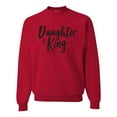thumbnail image 1 of Wild Bobby Daughter Of The King 2 Corinthians 6:18 Inspirational/Christian Unisex Crewneck Graphic Sweatshirt, Red, Large, 1 of 5
