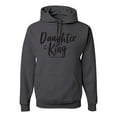 thumbnail image 1 of Wild Bobby Daughter Of The King 2 Corinthians 6:18 Inspirational/Christian Unisex Graphic Hoodie Sweatshirt, Charcoal, Small, 1 of 5