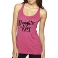 thumbnail image 1 of Wild Bobby Daughter Of The King 2 Corinthians 6:18 Inspirational/Christian Women Tri-Blend Racerback Tank Top, Vintage Pink, Medium, 1 of 5