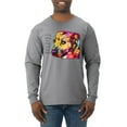 thumbnail image 1 of Wild Bobby Dean Russo A Dog Wags Its Tail With Its Heart Gratitude Pitbull Dog Lover Men Long Sleeve Shirt, Heather Grey, X-Large, 1 of 5