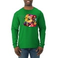 thumbnail image 1 of Wild Bobby Dean Russo A Dog Wags Its Tail With Its Heart Gratitude Pitbull Dog Lover Men Long Sleeve Shirt, Kelly, 3X-Large, 1 of 5
