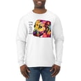 thumbnail image 1 of Wild Bobby, Dean Russo A Dog Wags Its Tail With Its Heart Gratitude Pitbull Dog Lover Men Long Sleeve Shirt, White, Large, 1 of 5