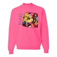 thumbnail image 1 of Wild Bobby Dean Russo A Dog Wags Its Tail With Its Heart Gratitude Pitbull Dog Lover Unisex Crewneck Graphic Sweatshirt, Neon Pink, X-Large, 1 of 5