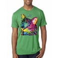 thumbnail image 1 of Wild Bobby, Dean Russo Cat Wearing a Crown Thinking Cat Crowned Cat Lover Men Premium Tri Blend Tee, Envy, XX-Large, 1 of 5